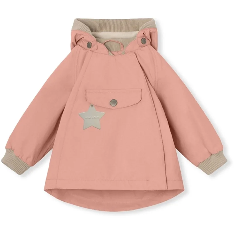 MINI A TURE WAI Spring Jacket w/Fleece Lining Rosette Rose