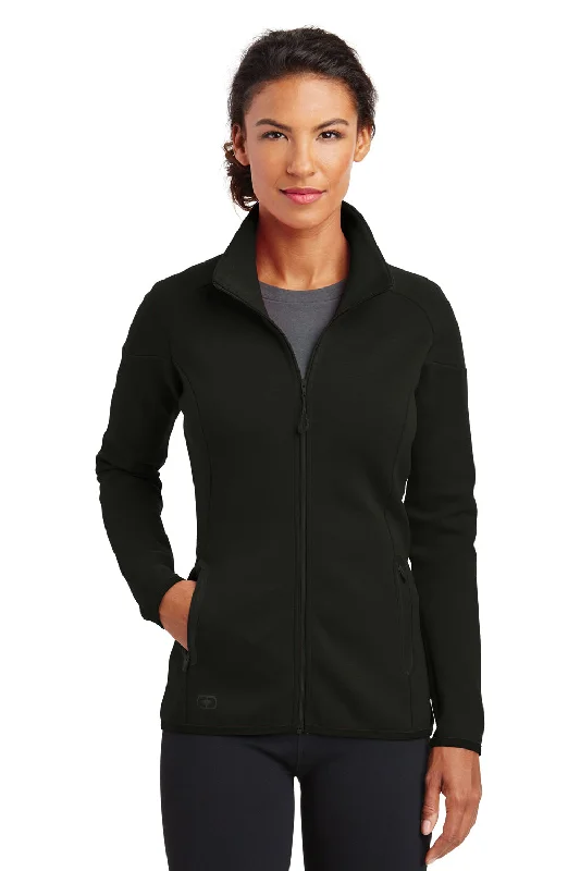 Ogio Womens Endurance Origin Moisture Wicking Full Zip Jacket - Blacktop