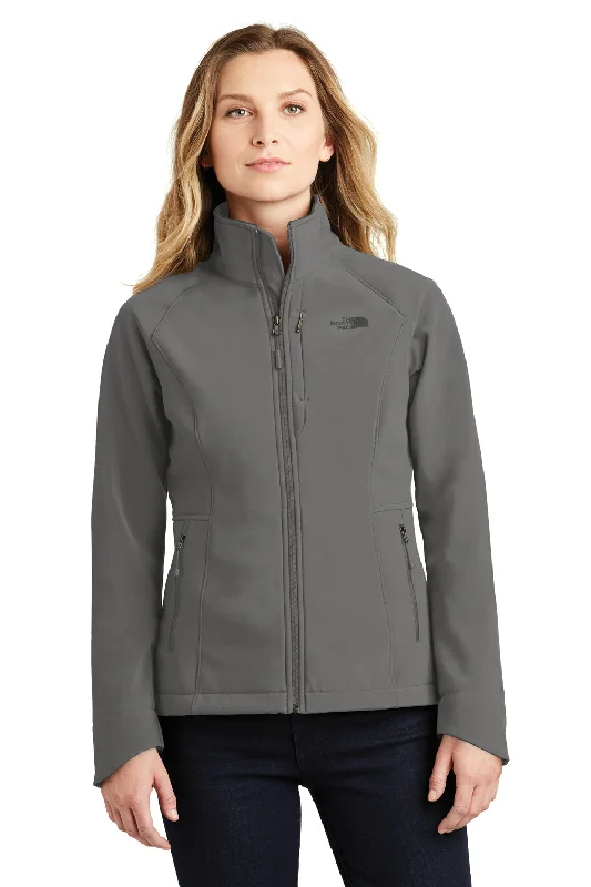 The North Face Womens Apex Barrier Wind & Resistant Full Zip Jacket - Asphalt Grey