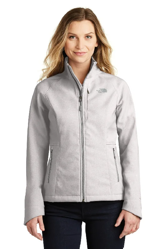 The North Face Womens Apex Barrier Wind & Resistant Full Zip Jacket - Heather Light Grey