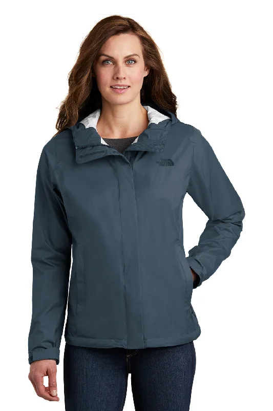 The North Face Womens DryVent Windproof & Waterproof Full Zip Hooded Jacket - Shady Blue