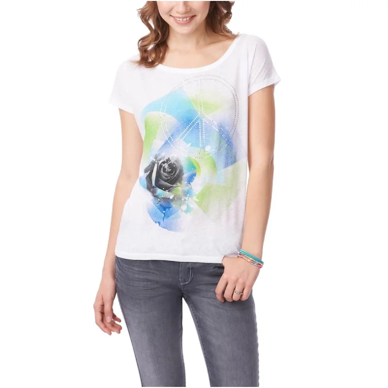 Pocket T-ShirtsAeropostale Womens Peace Rose Graphic T-Shirt