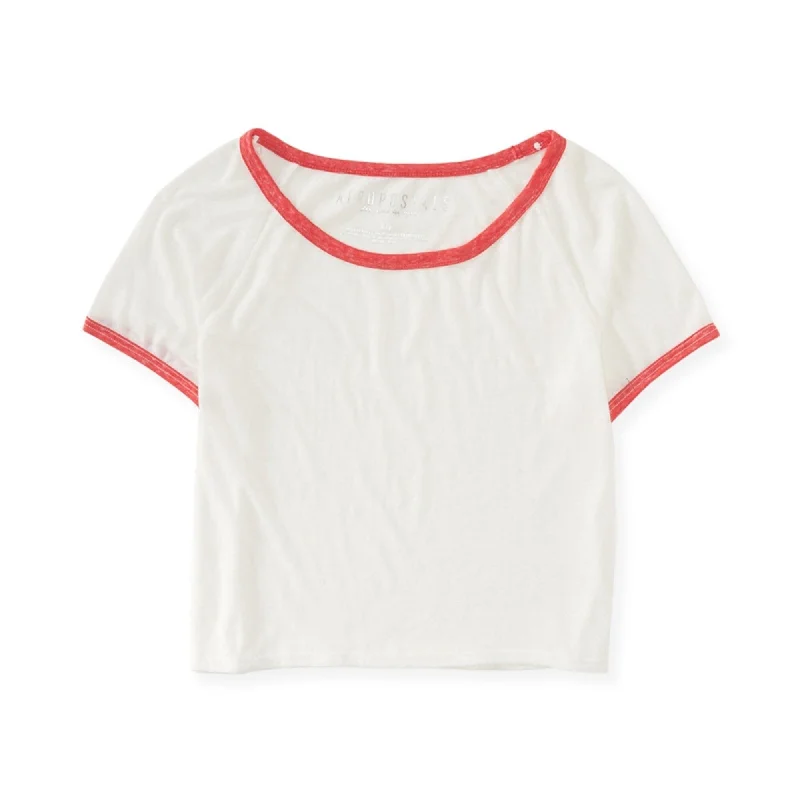 Aeropostale Womens Sheer Ringer Basic T-Shirt