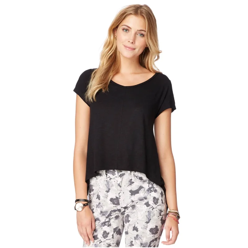 Aeropostale Womens Sheer Tux Hem Basic T-Shirt