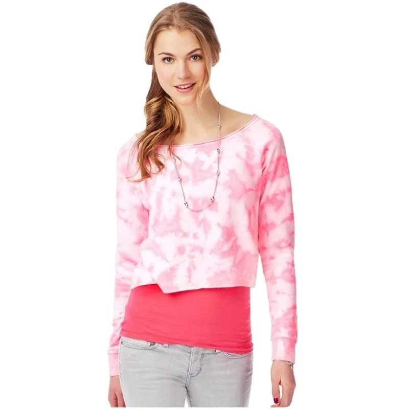 Performance T-ShirtsAeropostale Womens Tye Dye Basic T-Shirt, Pink, Medium