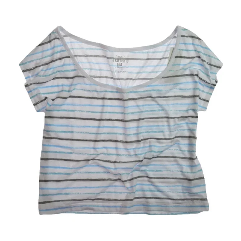 Outdoor T-ShirtsEcko Unltd. Womens Open Nk Painted Stripe Graphic T-Shirt, Blue, Small