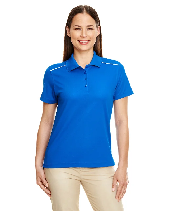 Core 365 78181R Ladies' Radiant Performance Piqu Polo with Reflective Piping