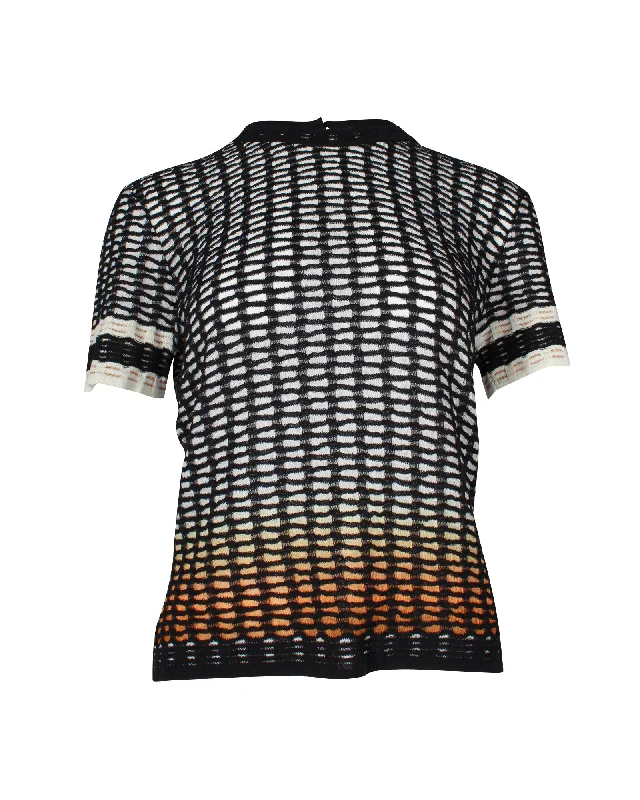 Mission Gradient Short Sleeve Top in Multicolor Rayon