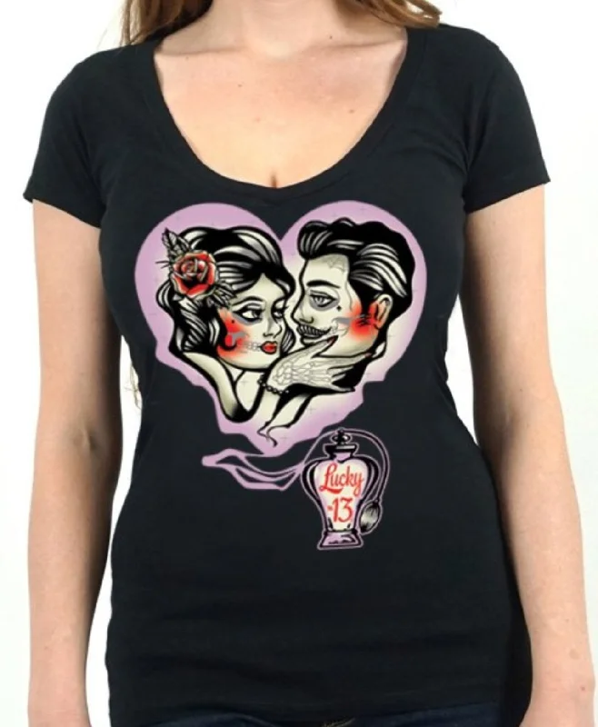 The LOVE POTION NO. 13 Deep V-Neck Tee